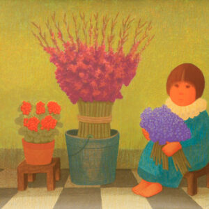 <b>Antonio González Orozco </b> <br>  Ramo de violetas <br>45x60 cm<br>