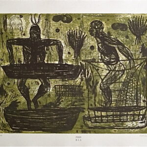 <b>Demián Flores </b> <br>  La panga <br>50x60 cm<br>