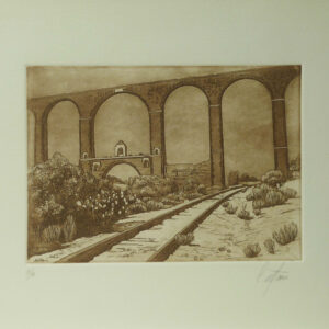 <b>Enrique Cattaneo </b> <br>  Acueducto <br>30x37 cm<br>