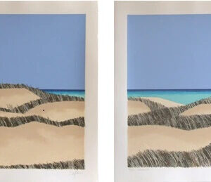<b>Enrique Cattaneo </b> <br>  Dunas díptico <br>54x54 cm<br>
