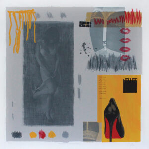 <b>Enrique Cattaneo </b> <br>  Recordando a Rauschenberg <br>56x56 cm<br>