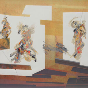 <b>Gustavo Arias Murueta </b> <br>  Marionetas de la vida <br>44x64 cm<br>