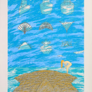 <b>Isaac Kerlow </b> <br>  Mujer en la isla <br>77x57 cm<br>