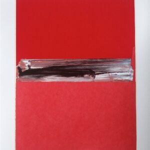 <b>Rafael Canogar </b> <br>  Rojo rojo <br>56x45 cm<br>