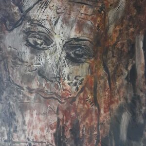 <b>Zacarías Paez </b> <br>  Rostro ladrillo <br>65x50 cm<br>