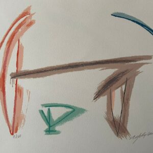 <b>Albert Rafols Casamada </b> <br>  Signos IV <br>28x29 cm<br>