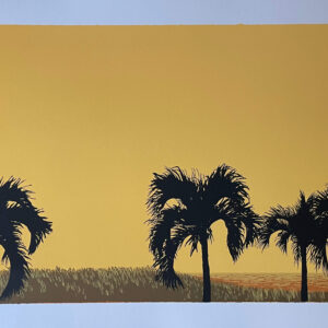<b>Enrique Cattaneo </b> <br>  Palmeras <br>55x109 cm<br>