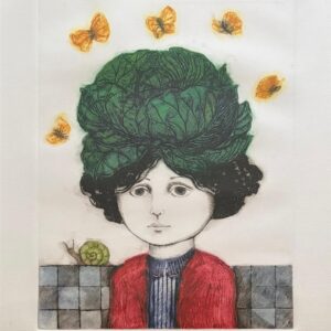 <b>Leticia Tarragó </b> <br>  Col caracol <br>47x38.5 cm<br>