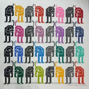 <b>Pedro Friedeberg </b> <br>  Ferreteria canina <br>65x65 cm<br>